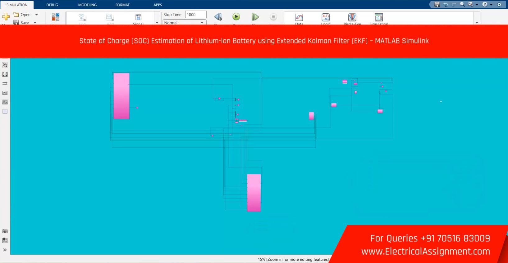Battery SOC Estimation for EV Using Extended Kalman Filter screenshot 5